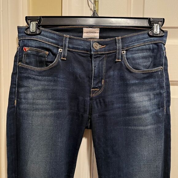 EUC Women's Hudson Krista Super Skinny Jeans in Baltic Luster Dark Wash Size 26 - Picture 5 of 7